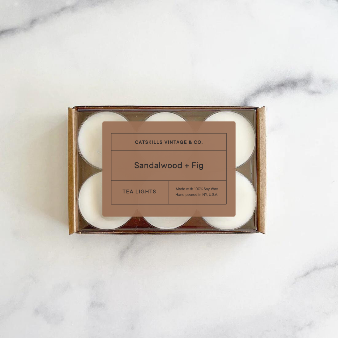 Tea Lights - Sandalwood + Fig
