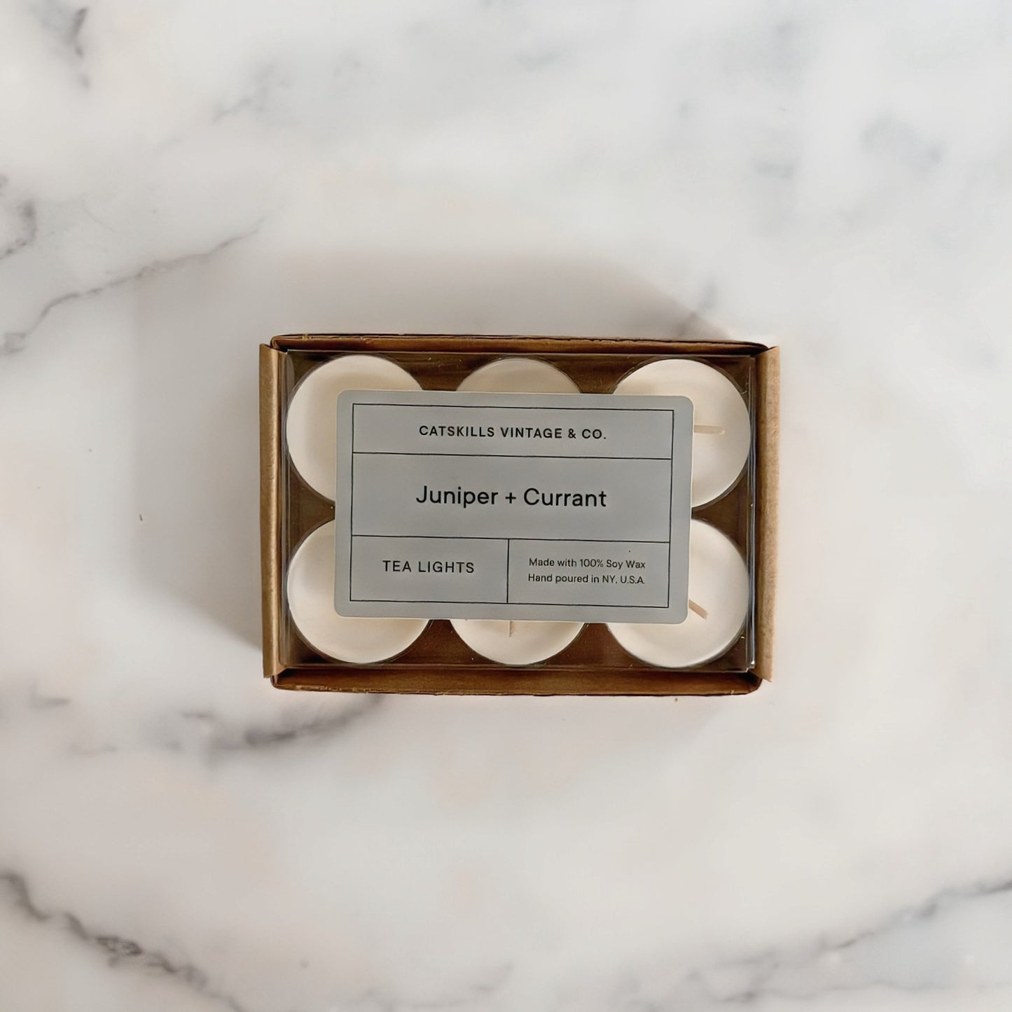 Holiday Tea Lights - Juniper + Currant