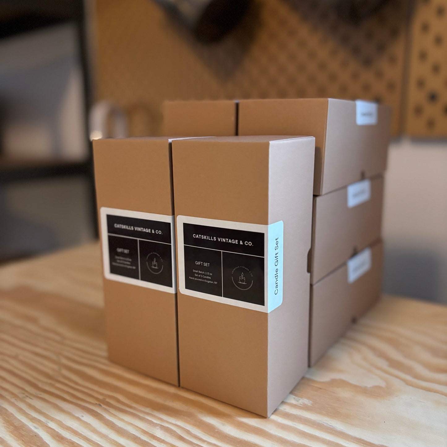 Candle Gift Set: Blue Spruce + White Tea, Fraser Fir + Cypress, Balsam + Patchouli