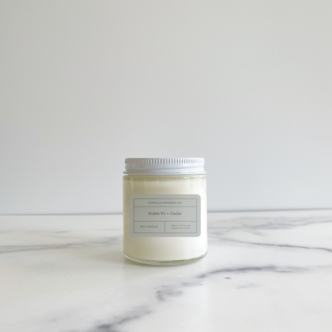 Noble Fir + Cedar Glass Jar Candle