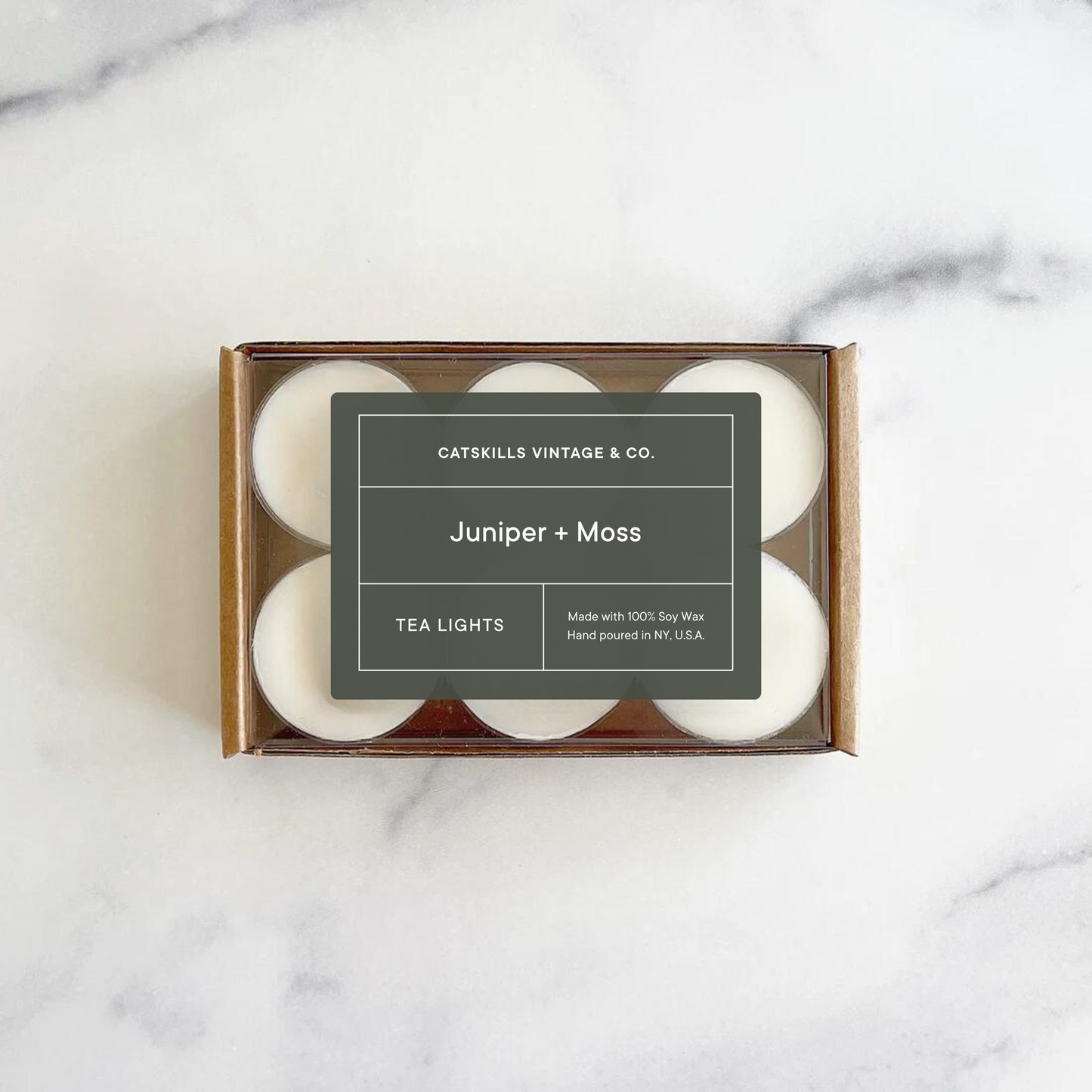 Tea Lights - Juniper + Moss