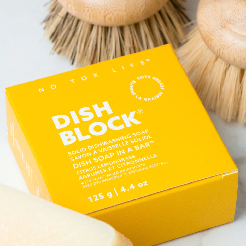 No Tox Life Solid Dish Soap Bar - Citrus Lemongrass