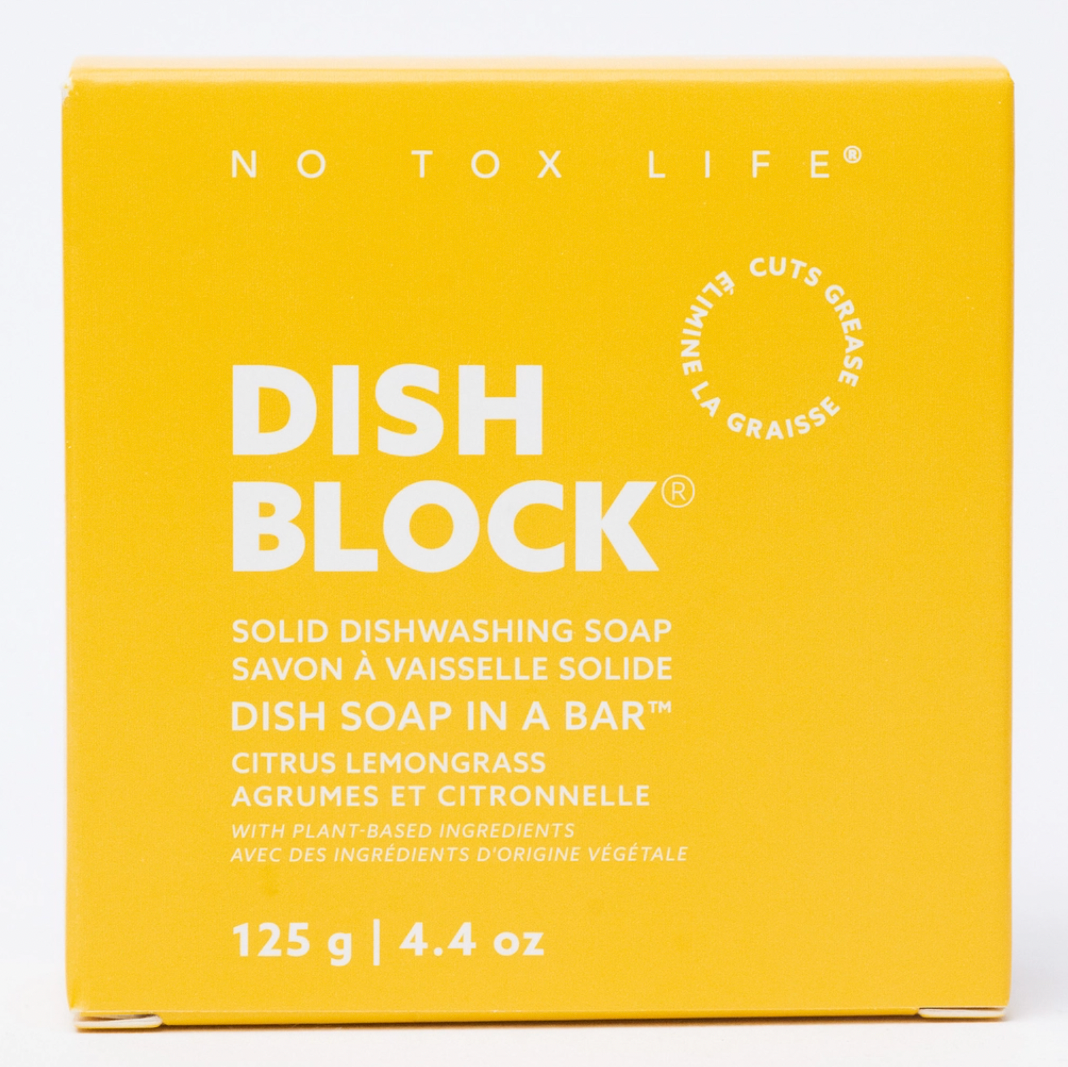 No Tox Life Solid Dish Soap Bar - Citrus Lemongrass