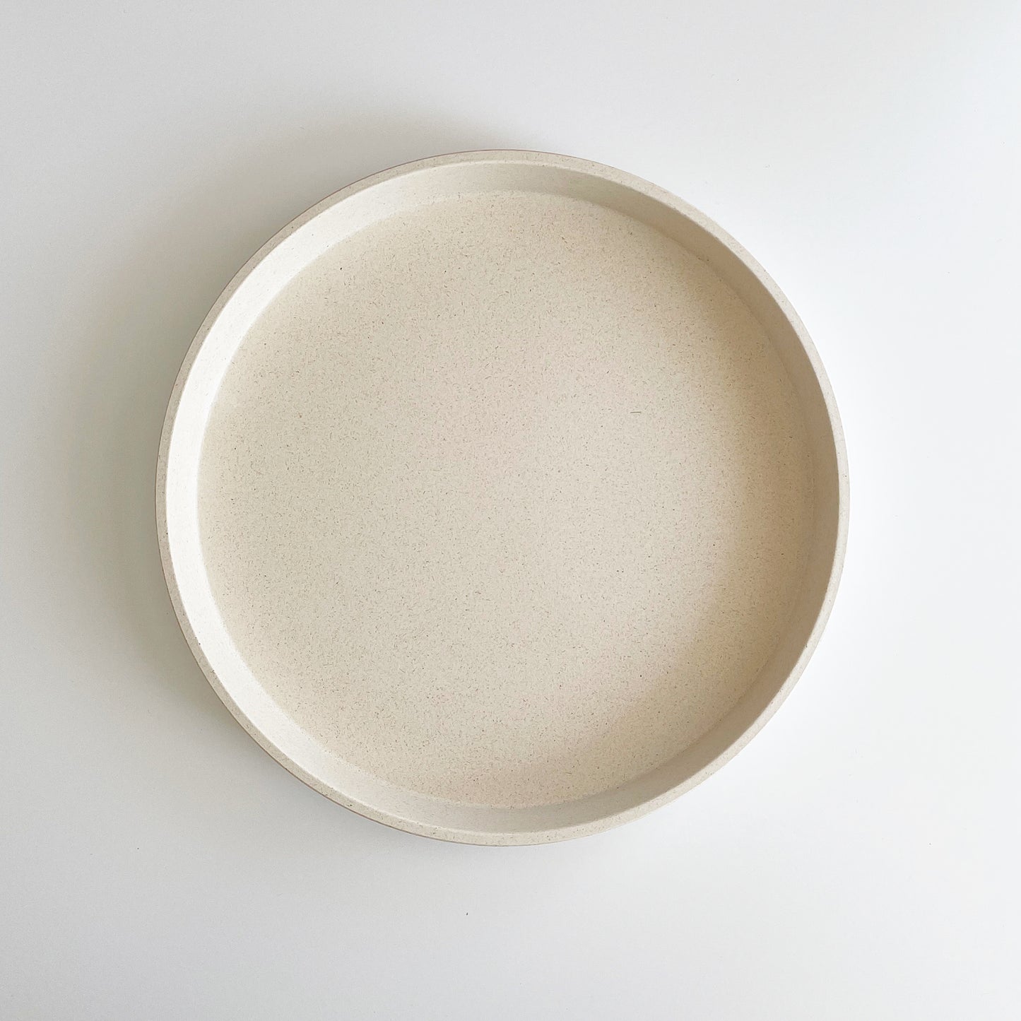 Round 11" Fiber Tray - White