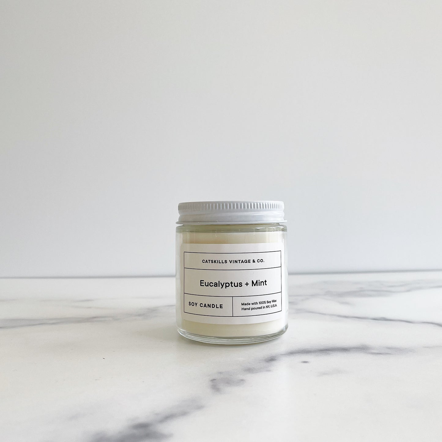 Eucalyptus + Mint Glass Jar Candle