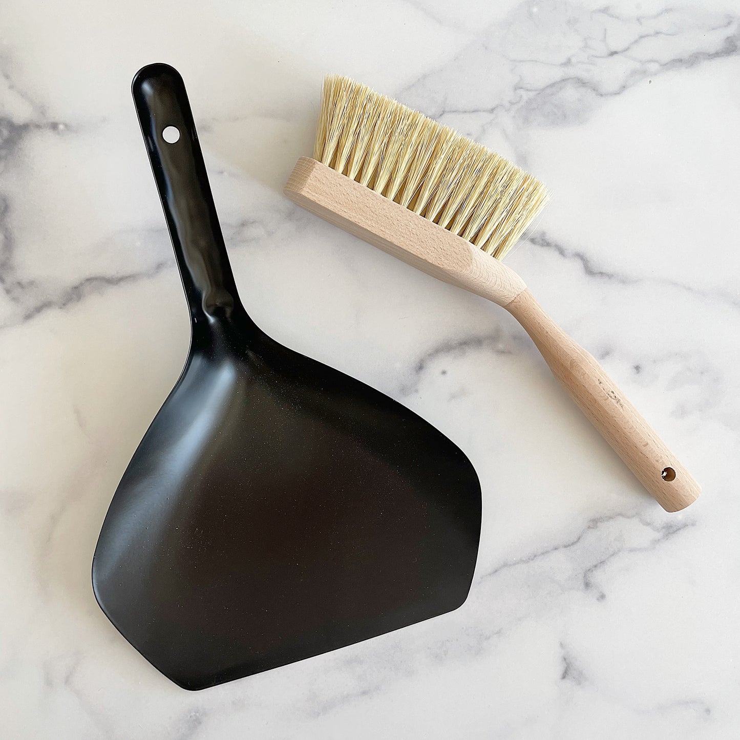 Wooden Hand Broom and Dustpan Set