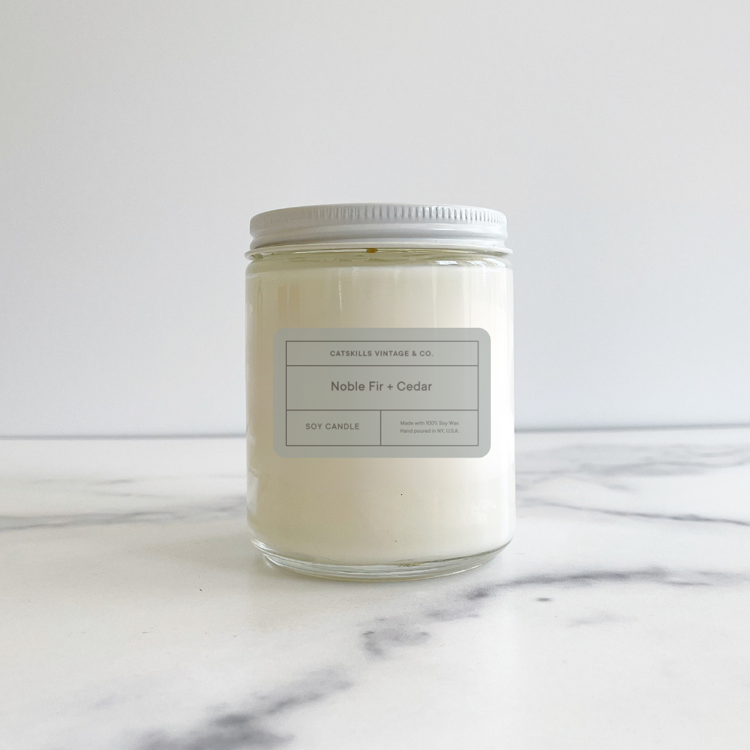 Noble Fir + Cedar Glass Jar Candle