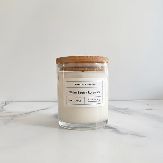 White Birch + Rosemary Soy Candle