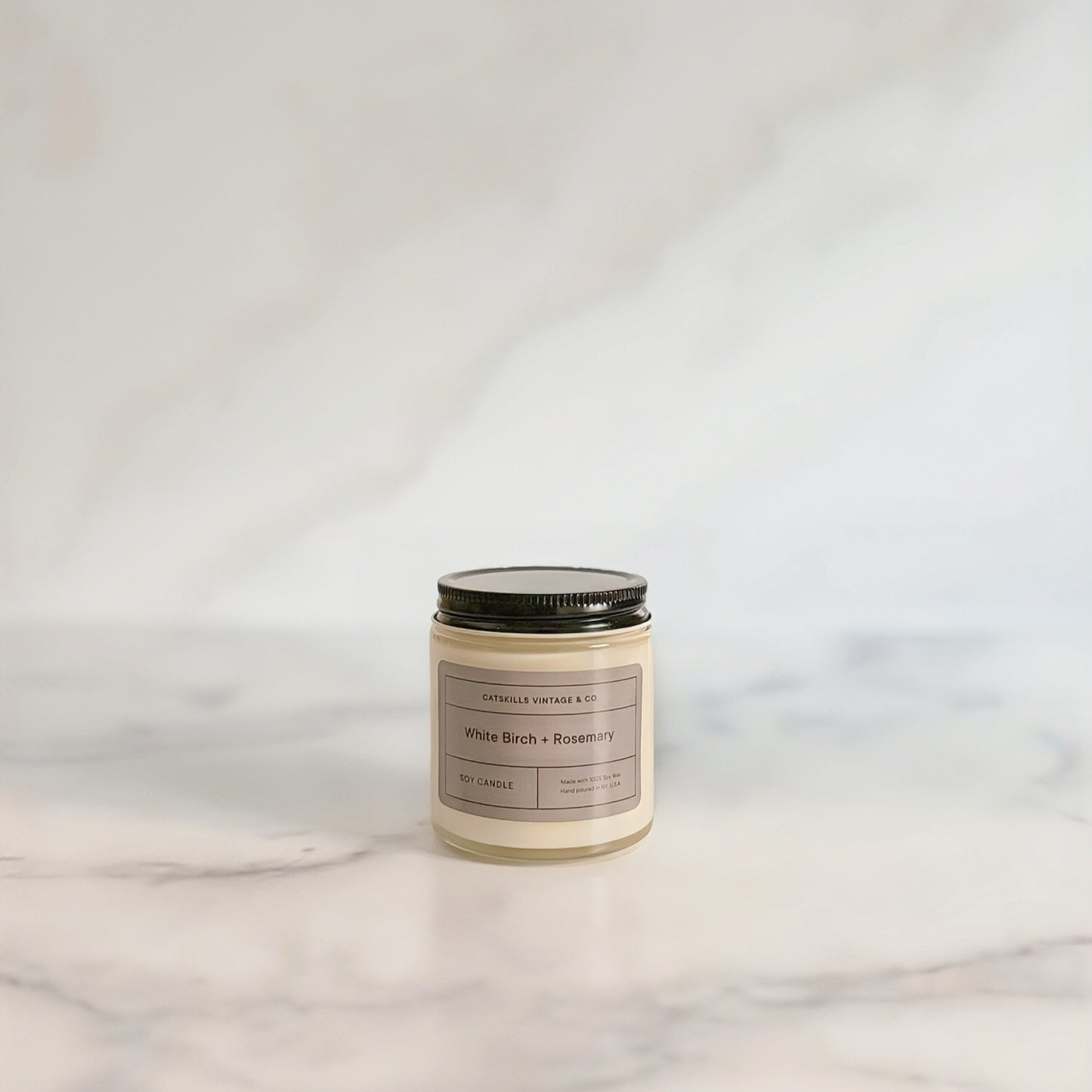 Holiday Glass Jar Candle - White Birch + Rosemary