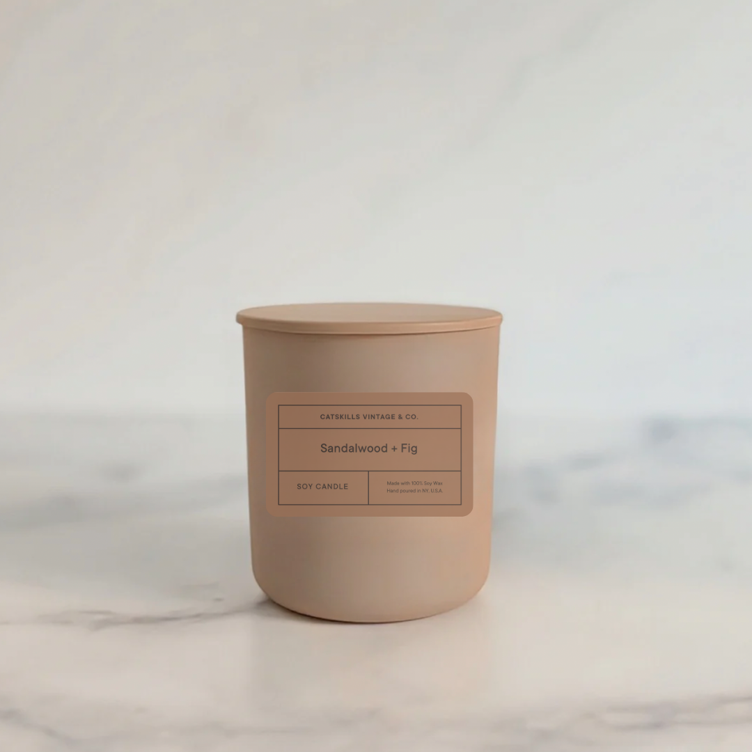 Sandalwood + Fig 8 oz. Candle Jar with Lid