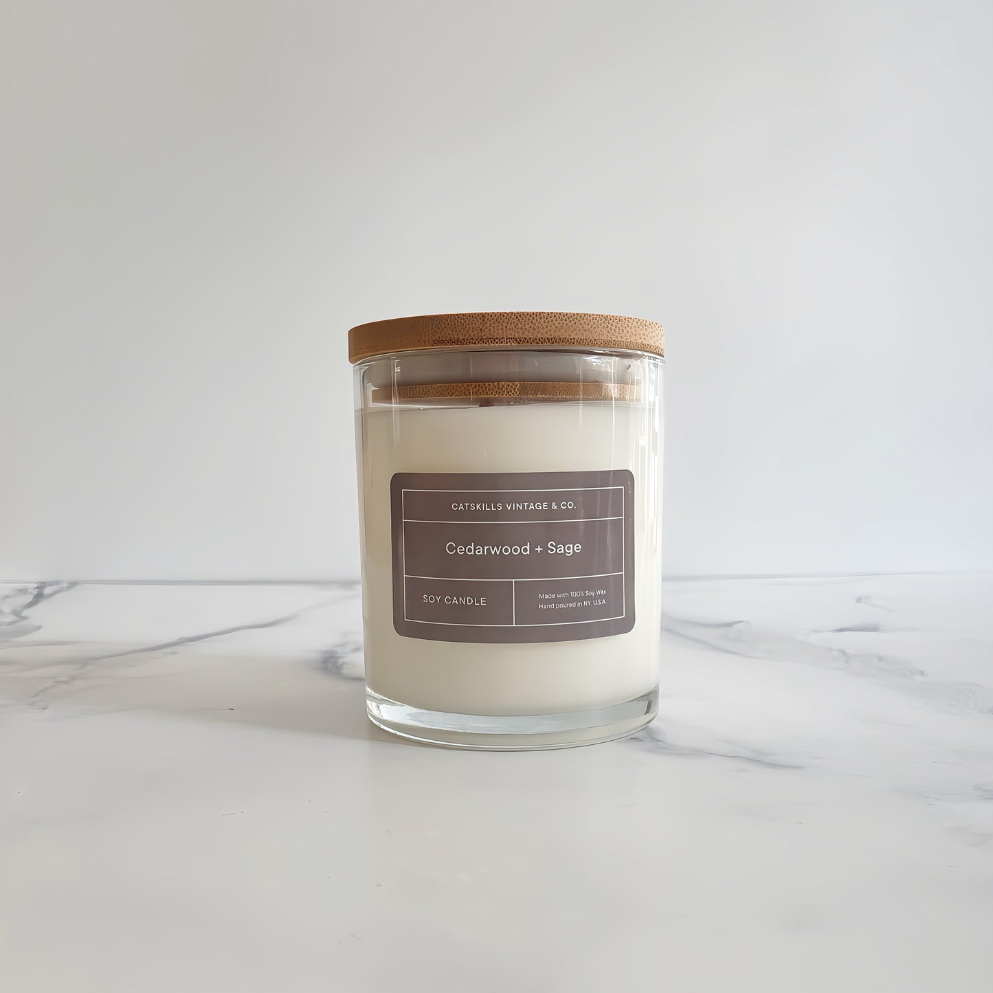 Cedarwood + Sage Soy Candle