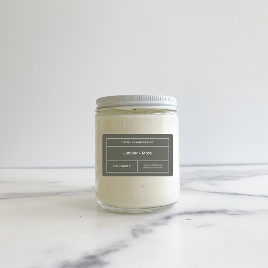 Juniper + Moss Glass Jar Candle
