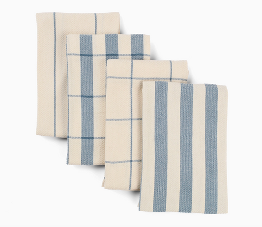 Blue Stripe Kitchen Towel Set