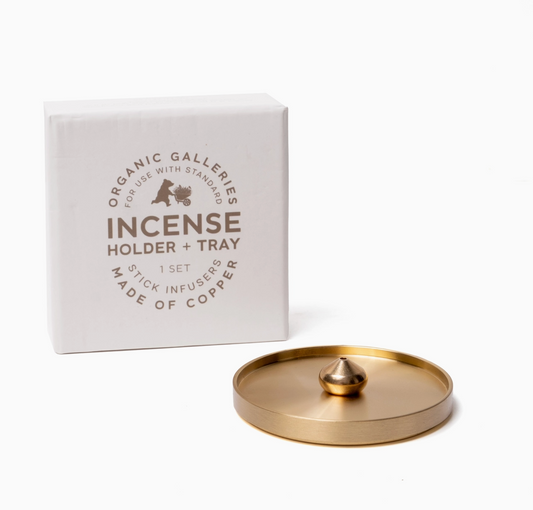 Copper Incense Holder + Tray