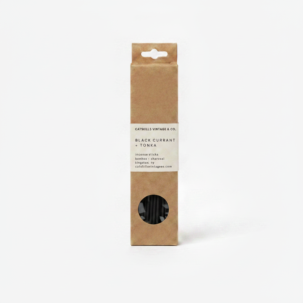 7 inch Incense Sticks - Black Currant + Tonka box