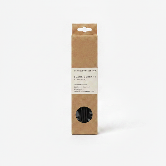 7 inch Incense Sticks - Black Currant + Tonka box