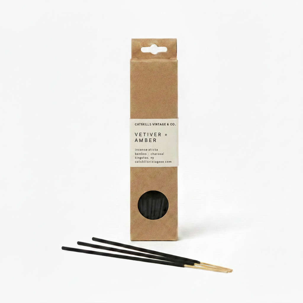 7 inch Incense Sticks - Vetiver + Amber sticks shot