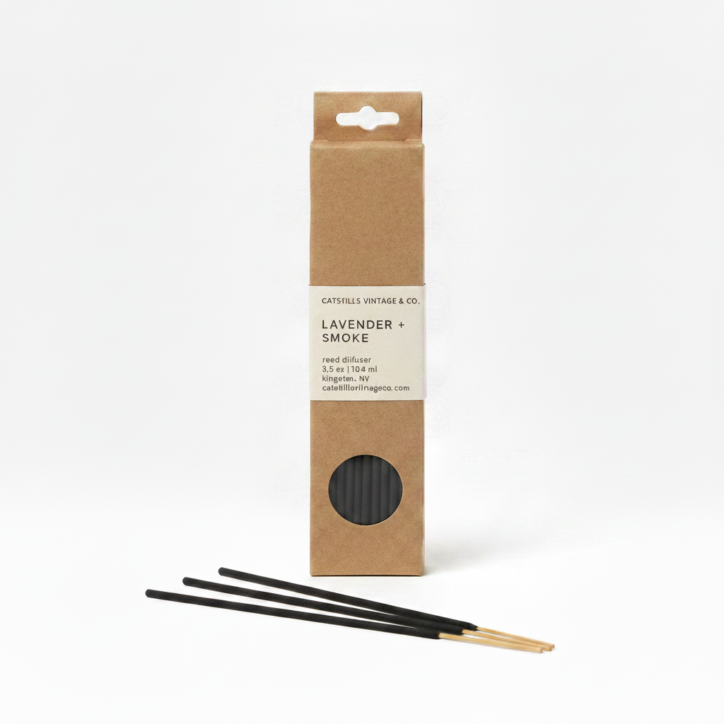 7 inch Incense Sticks - Lavender + Smoke sticks shot