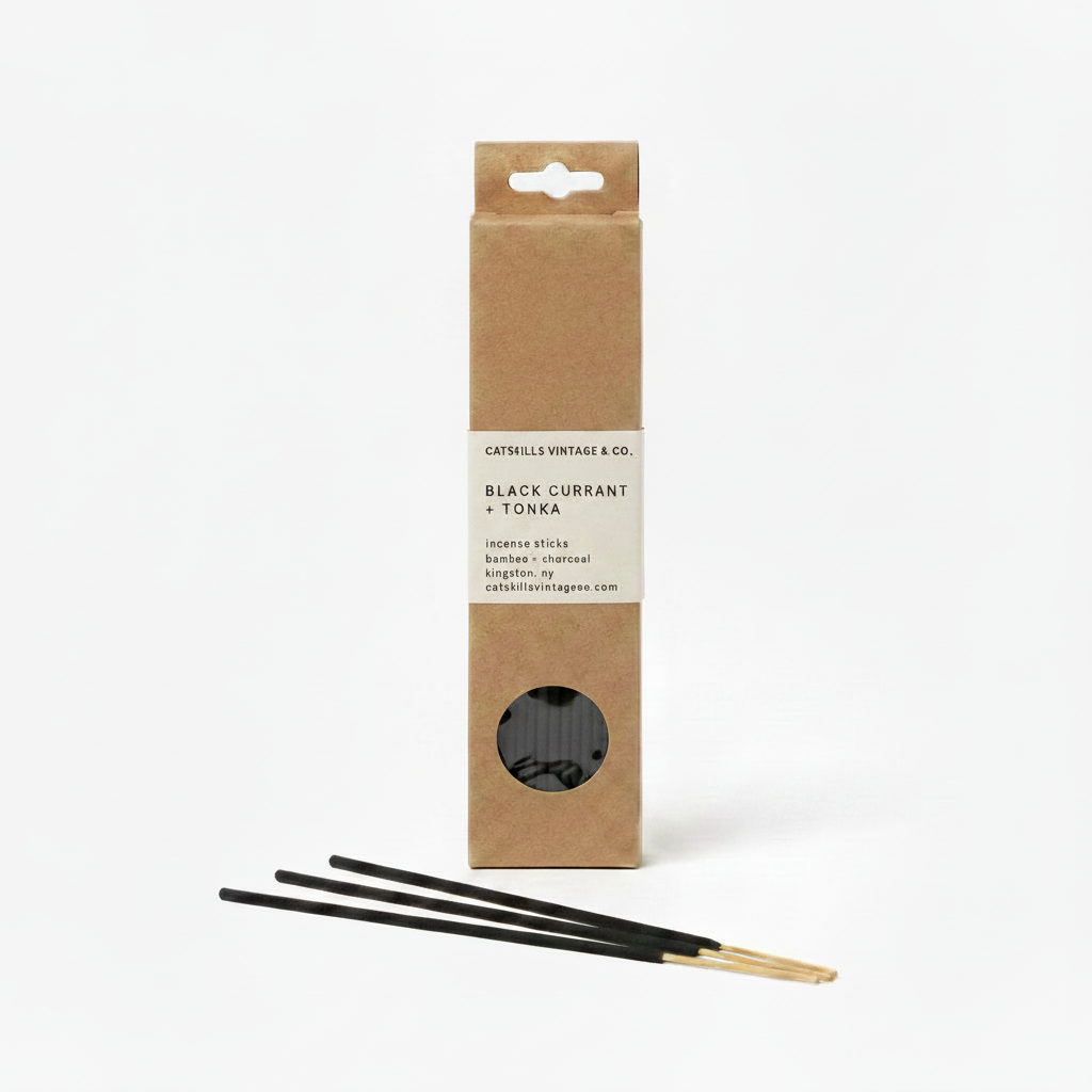 7 inch Incense Sticks - Black Currant + Tonka sticks shot