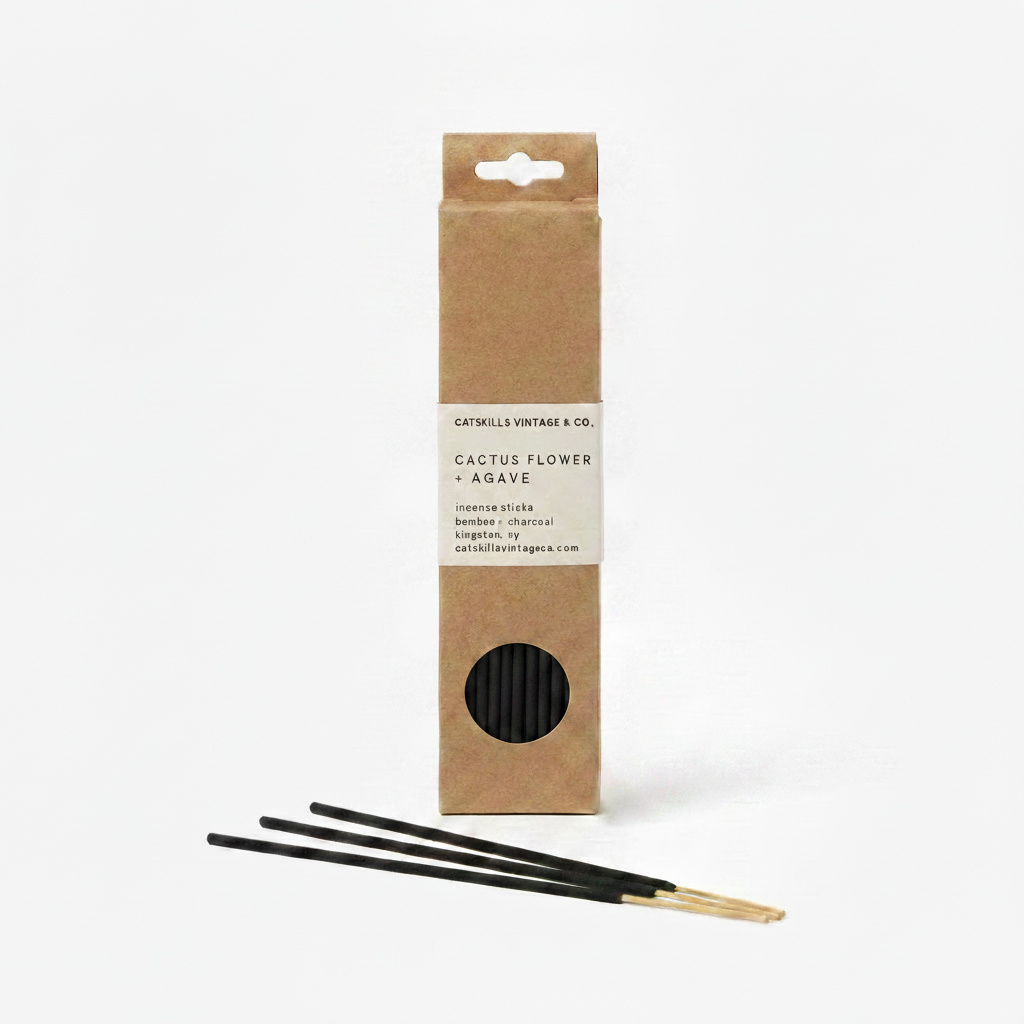7 inch Incense Sticks - Cactus Flower + Agave sticks shot