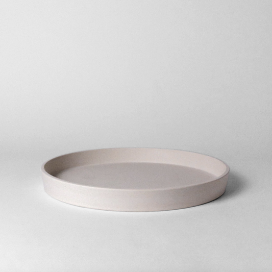 Round 11" Fiber Tray - White