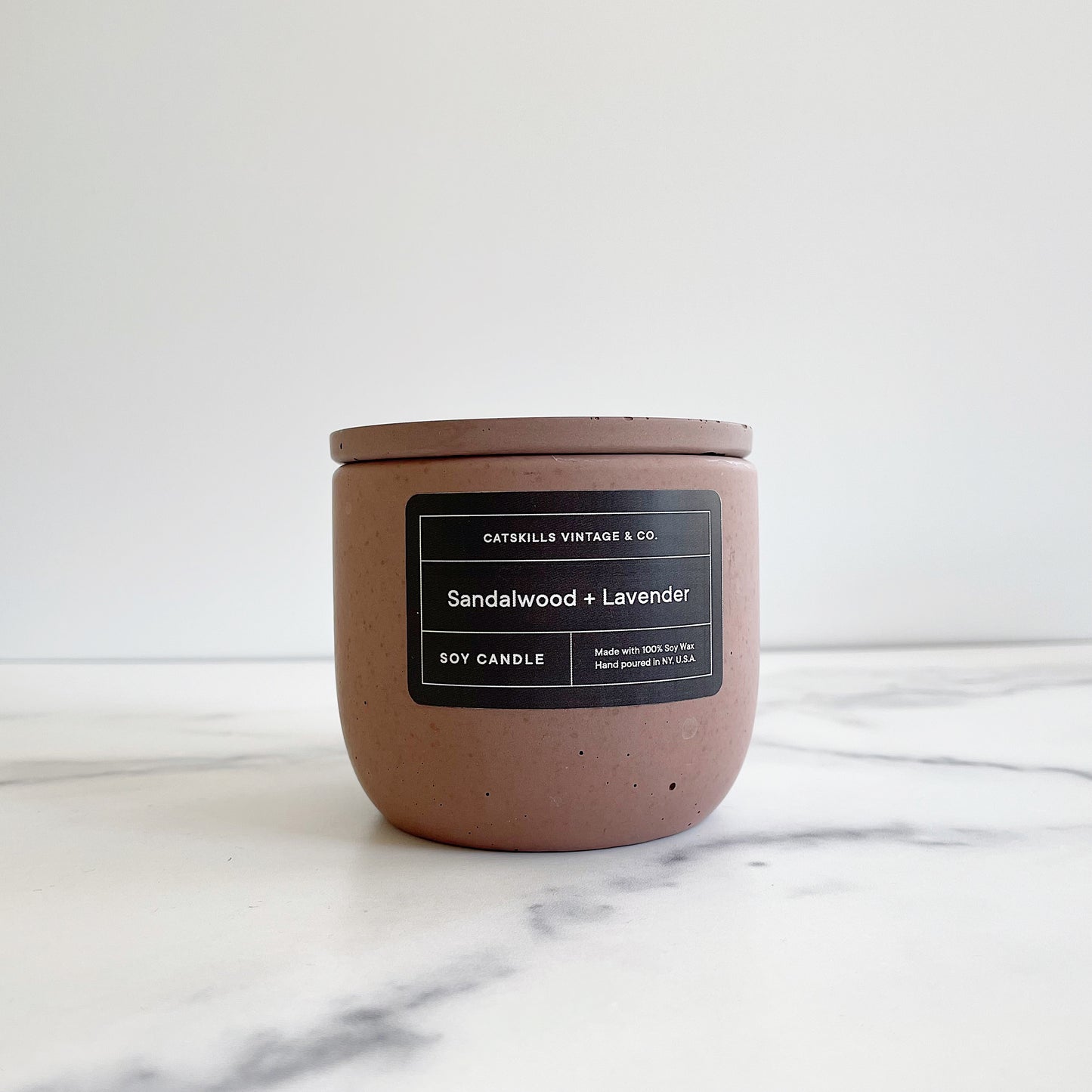 Concrete Soy Candle with Lid