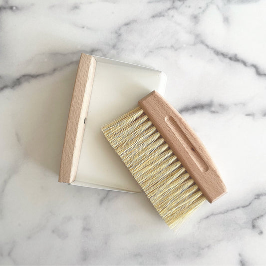 Table Dustpan and Broom Set